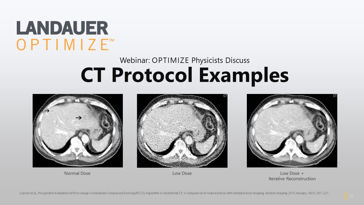 LANDAUER CT Protocol Discussion LANDAUER
